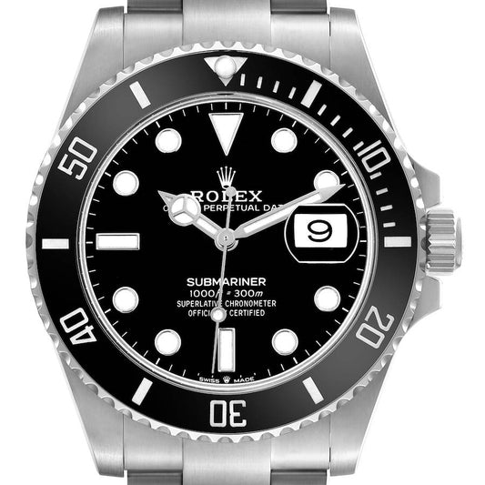 Rolex Submariner Black Dial Ceramic Bezel Steel Mens Watch 126610LN (Black-Date) 41mm