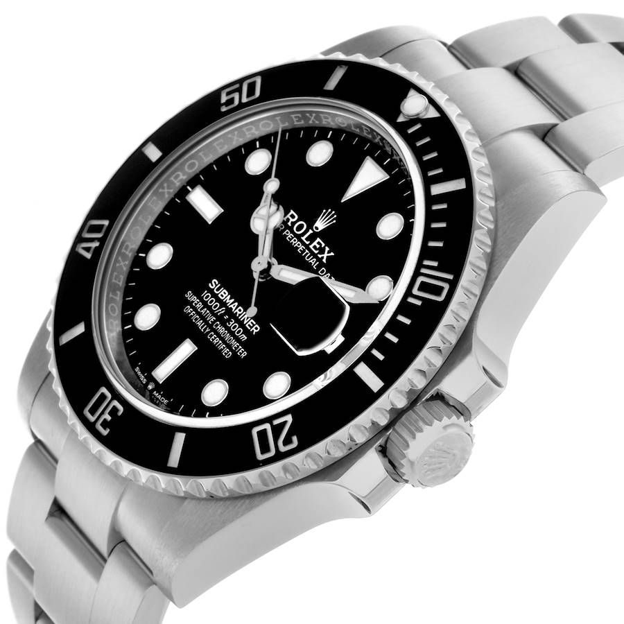 Rolex Submariner Black Dial Ceramic Bezel Steel Mens Watch 126610LN (Black-Date) 41mm