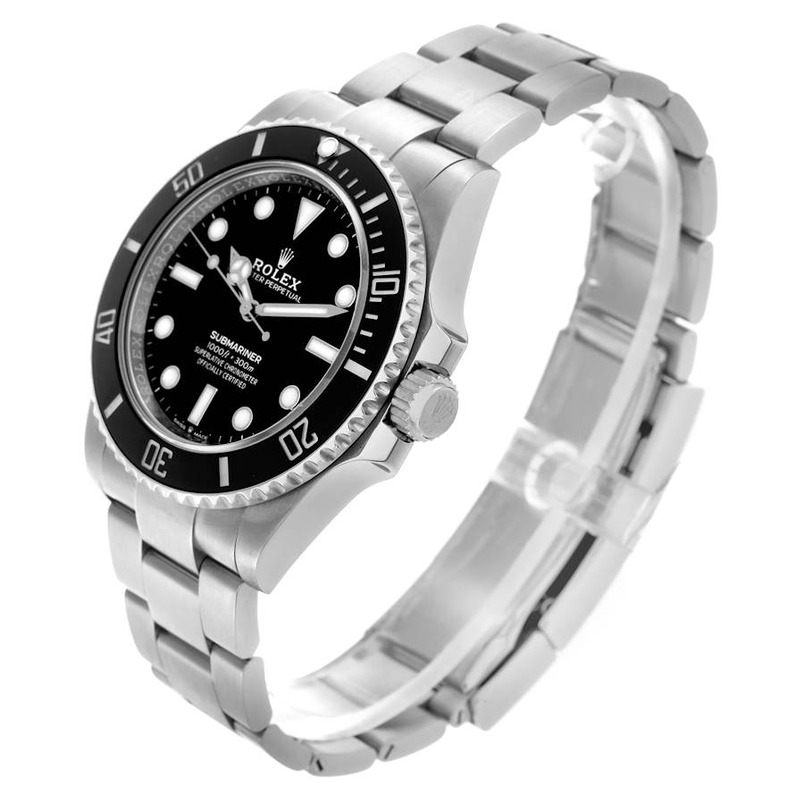Rolex Submariner Automatic Chronometer Black Dial Men's Watch 124060 (No-Date) 41mm