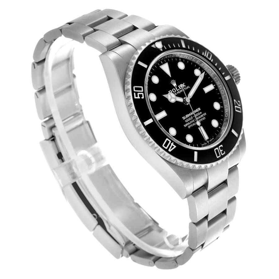 Rolex Submariner Automatic Chronometer Black Dial Men's Watch 124060 (No-Date) 41mm