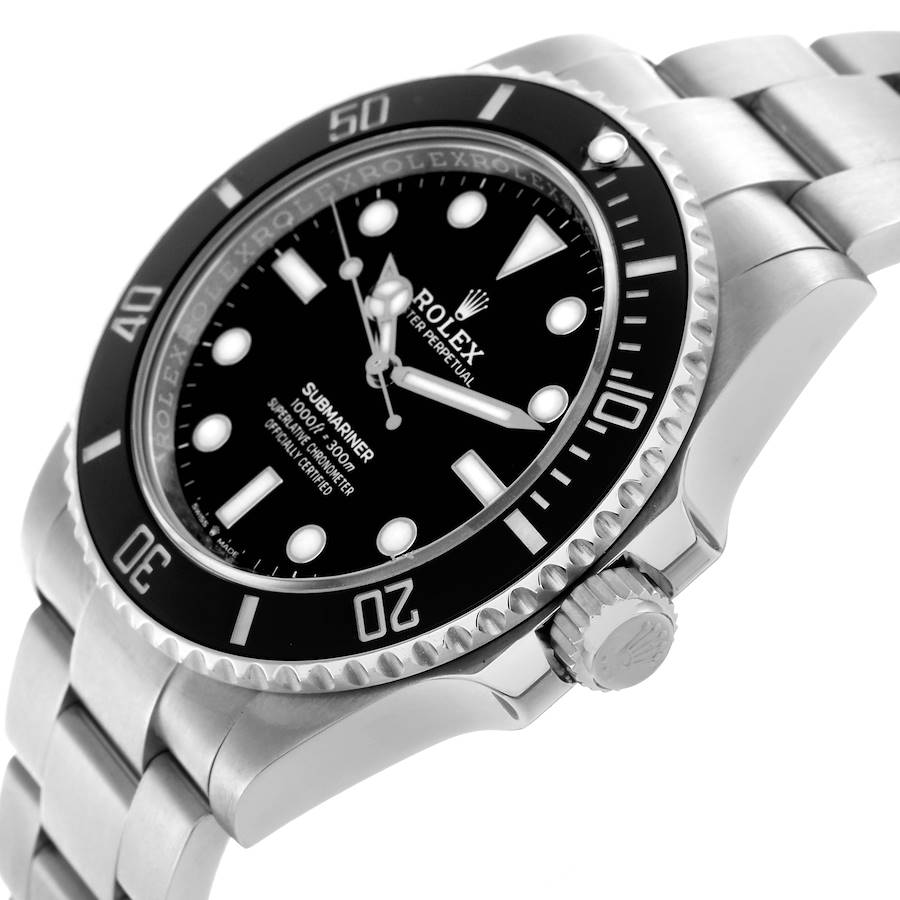 Rolex Submariner Automatic Chronometer Black Dial Men's Watch 124060 (No-Date) 41mm