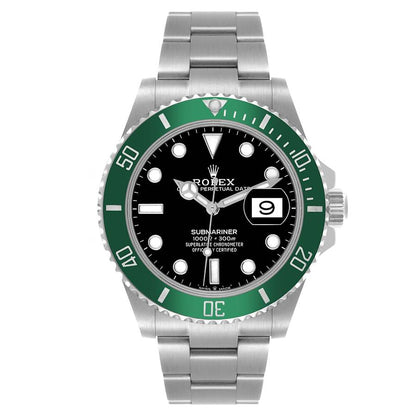 Rolex Submariner Green Bezel Steel Mens Watch 126610LV (Starbucks) 41mm