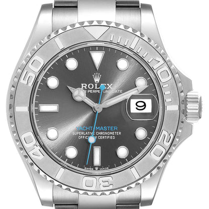 Rolex Yachtmaster Steel Platinum Bezel Rhodium Dial Mens Watch 126622 40mm