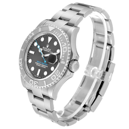 Rolex Yachtmaster Steel Platinum Bezel Rhodium Dial Mens Watch 126622 40mm