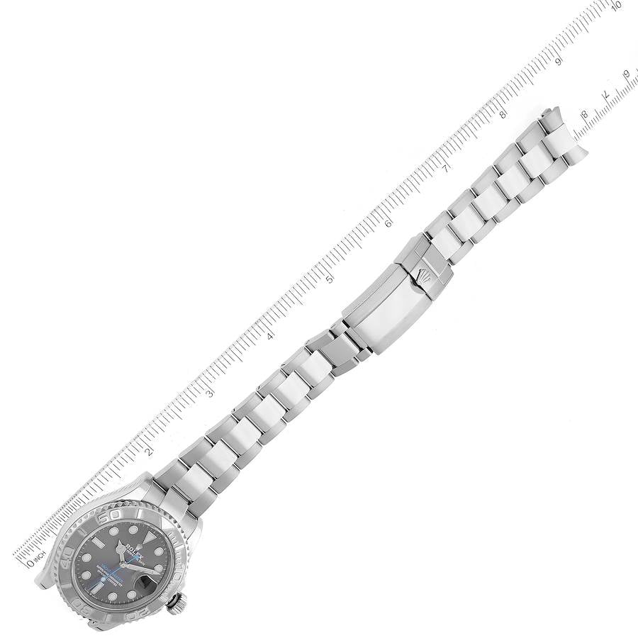 Rolex Yachtmaster Steel Platinum Bezel Rhodium Dial Mens Watch 126622 40mm