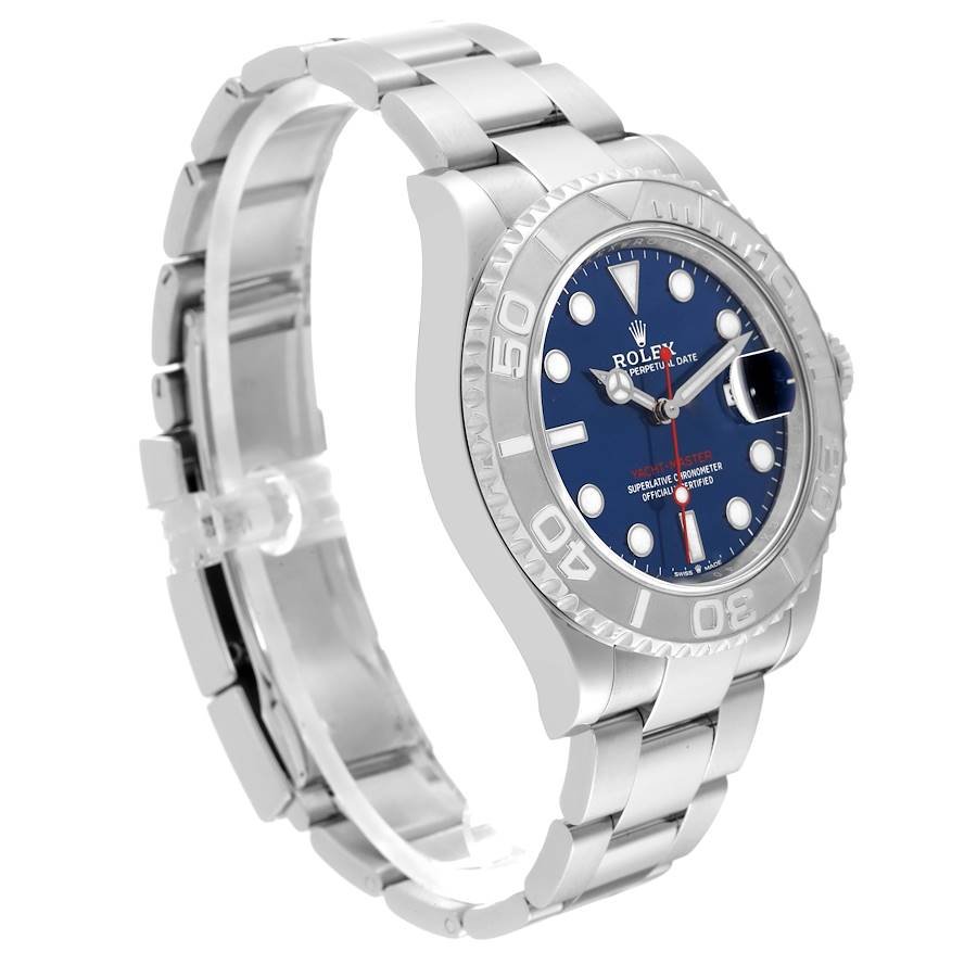 Rolex Yachtmaster Steel Platinum Blue Dial Mens Watch 126622 40mm